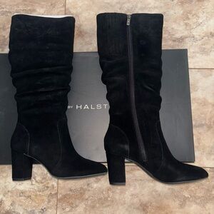H by Halston Black Heeled Boots